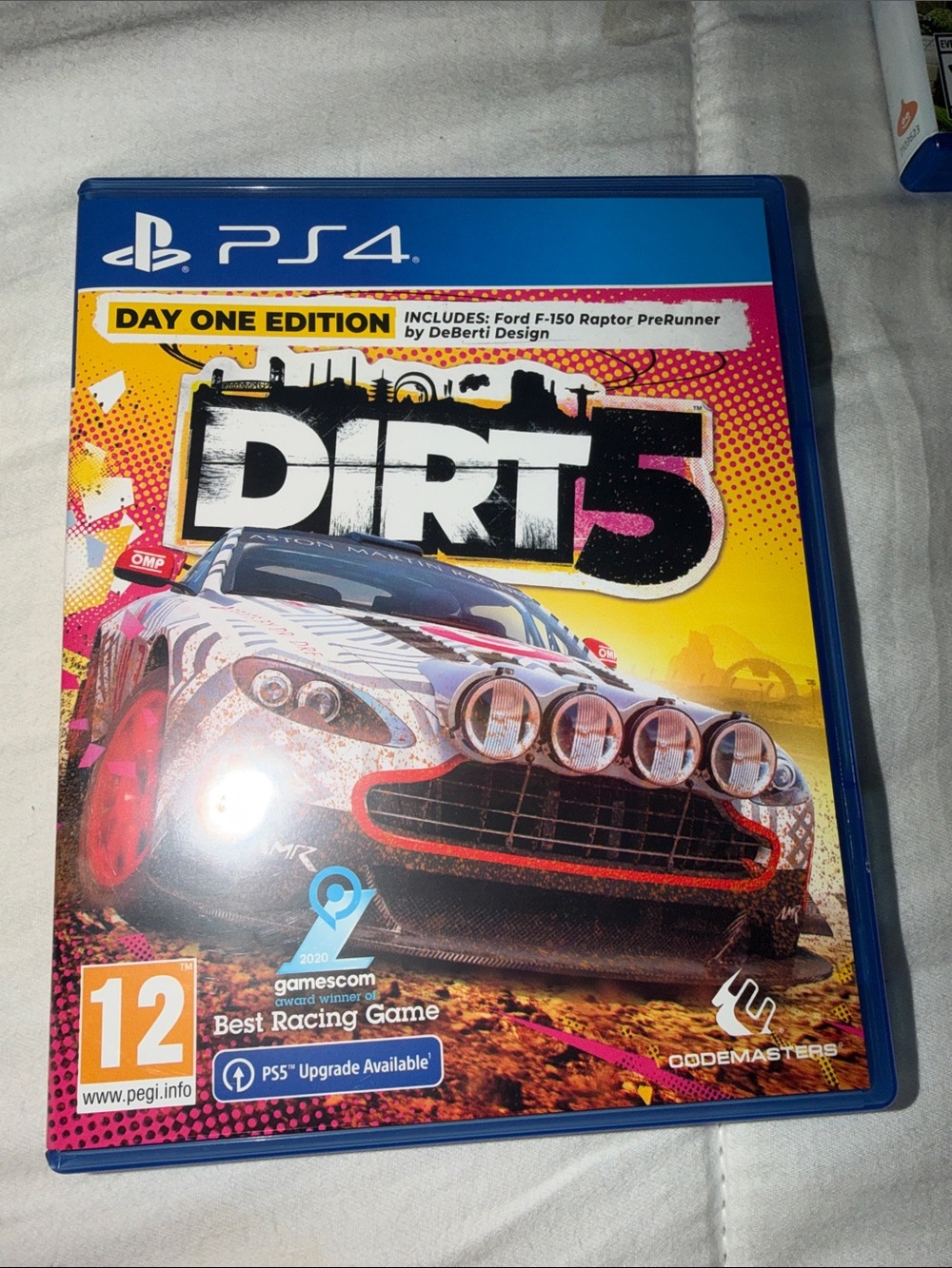Sony PS4 DIRT 5 Day One Edition - Yellow & Pink Cover